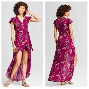 Xhilaration Walkthrough Maxi Romper. Berry. XS.